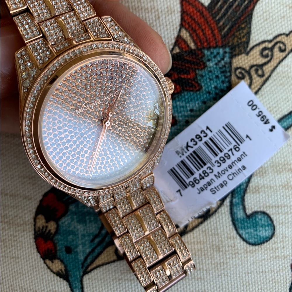 New MK all diamond rose-gold watch 💕 - Picture 4 of 7